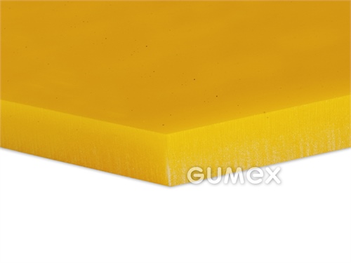 Polyurethanplatte PU15, 3mm, Breite 1000x2000mm, 65°ShA, PU, -30°C/+80°C, gelb, 